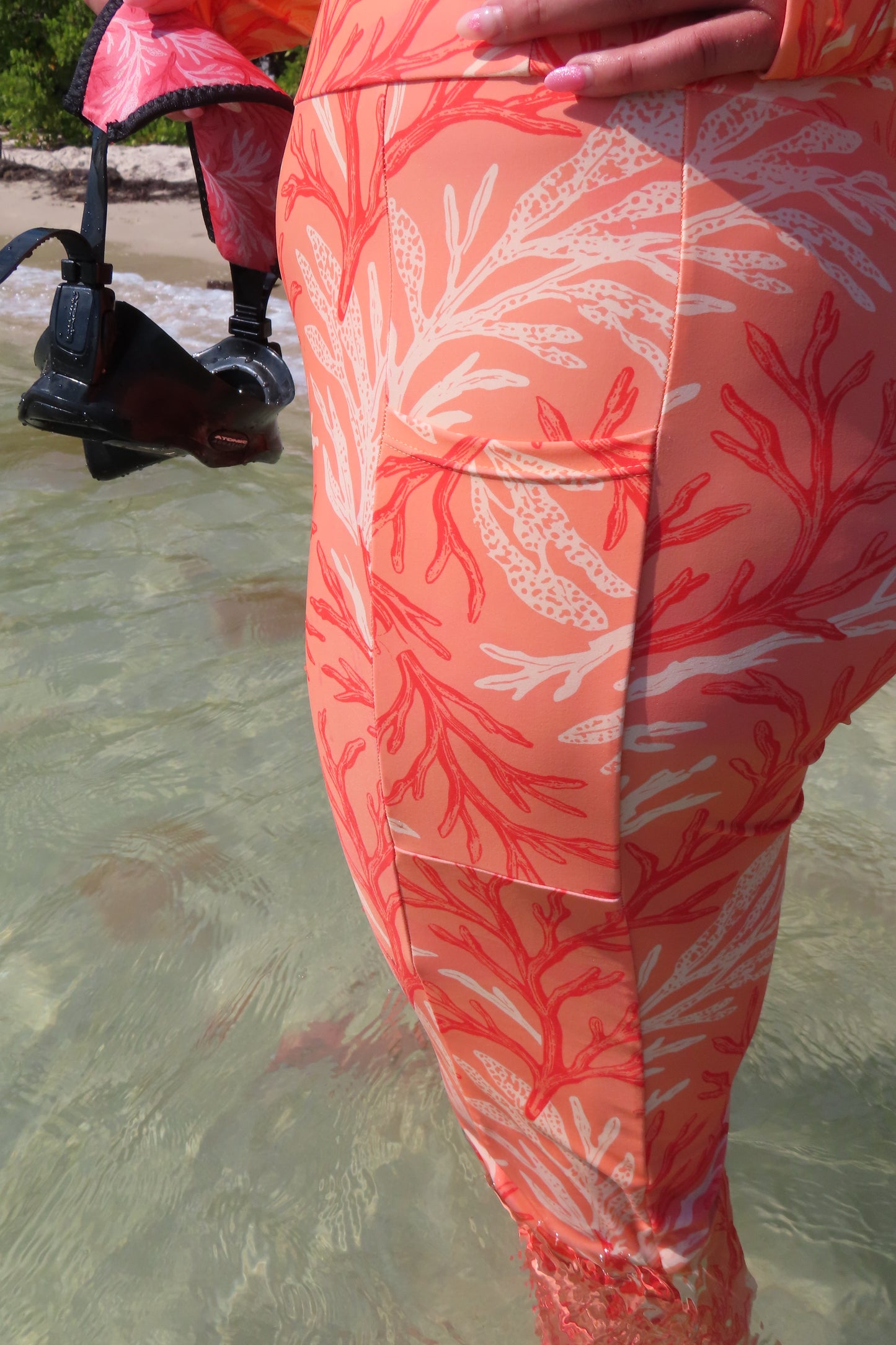Coral Current Swim Leggings